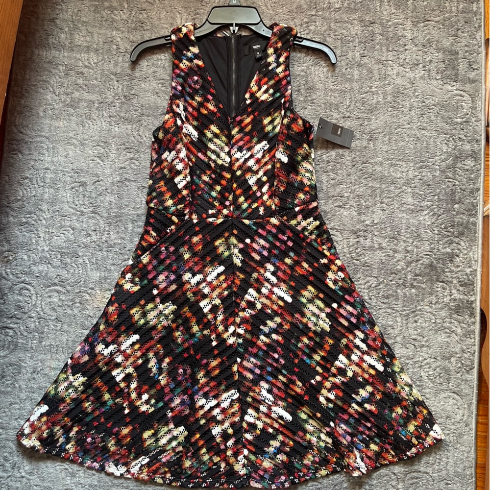 MOSSIMO Sleeveless V-Neck Multicolored Dress S